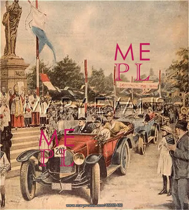 : PROCESSION OF MOTORCARS : PROCESSION OF MOTORCARS