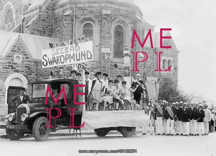 : Procession in Swakopmund, 1930 : Procession in Swakopmund, 1930