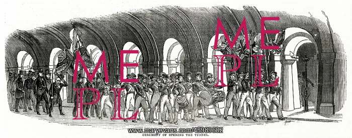 : Procession through the Thames Tunnel 1843 : Procession through the Thames Tunnel 1843