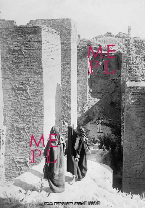 : Processional way to the Marduk Temple in Babylon, 1926 : Processional way to the Marduk Temple in Babylon, 1926