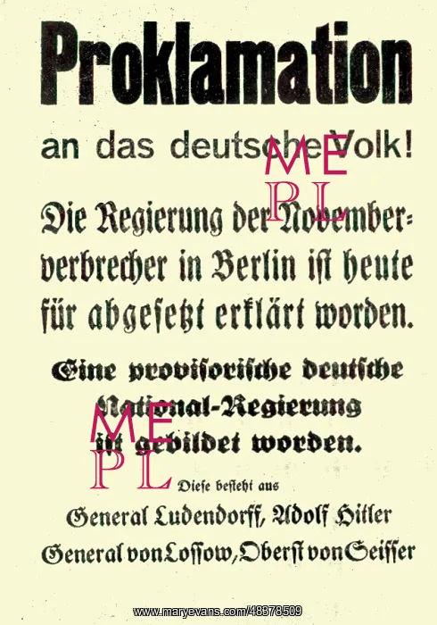 : Proclamation by Adolf Hitler and other leaders : Proclamation by Adolf Hitler and other leaders