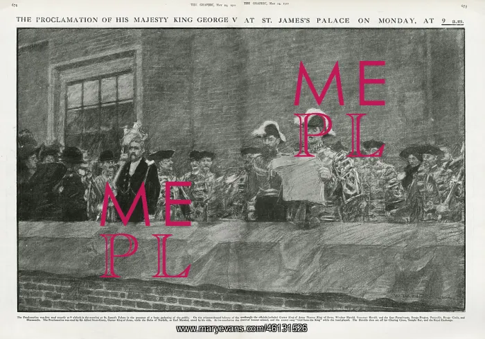: Proclamation of King George V at St James's Palace : Proclamation of King George V at St James's Palace