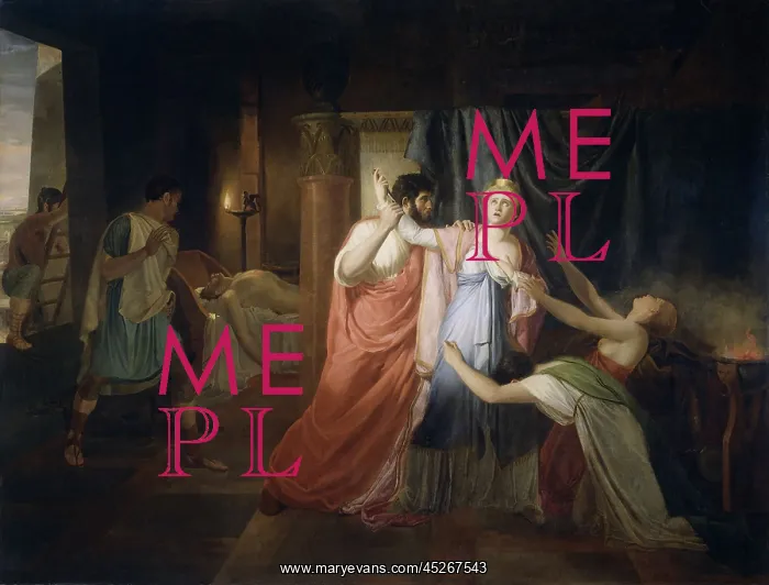 : Proculeius Preventing Cleopatra from Stabbing Herself : Proculeius Preventing Cleopatra from Stabbing Herself