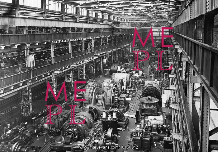 : Production of generators at Siemens-Schuckert in Berlin, 193 : Production of generators at Siemens-Schuckert in Berlin, 193