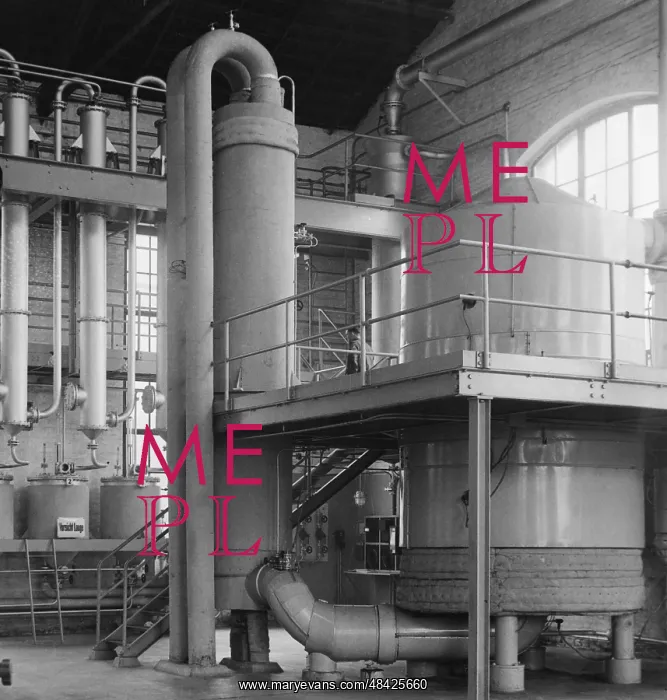 : Production of synthetic rubber in Berlin, 1936 : Production of synthetic rubber in Berlin, 1936