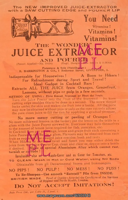  : Products - Juice Extractor Advert