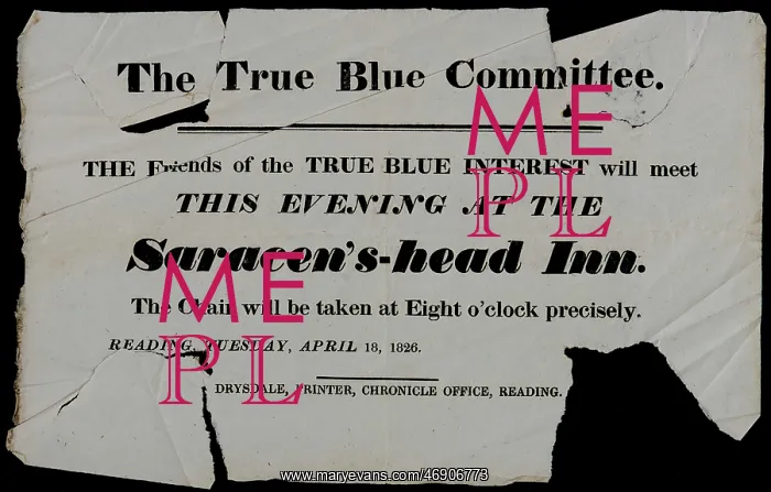  : Products - The True Blue Committee, Saracens Head