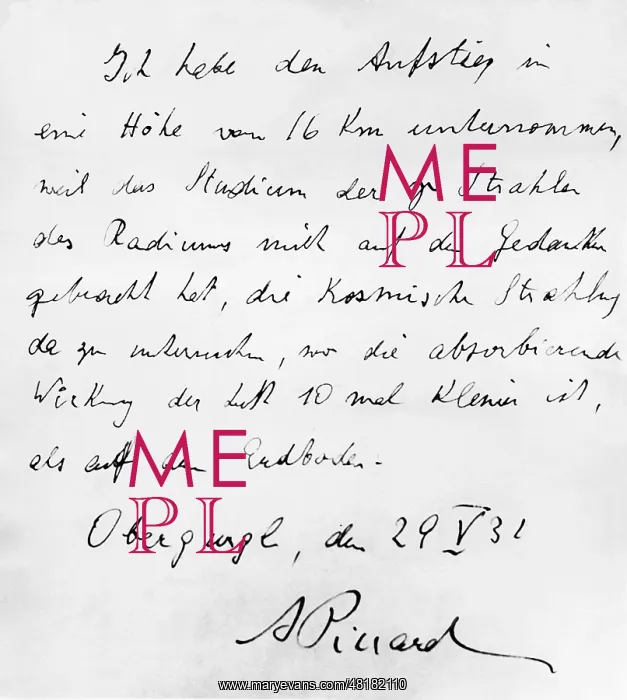 : Prof. Auguste / Jean Piccard : Prof. Auguste / Jean Piccard