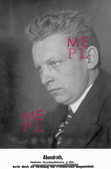 : Prof. Hermann Abendroth : Prof. Hermann Abendroth