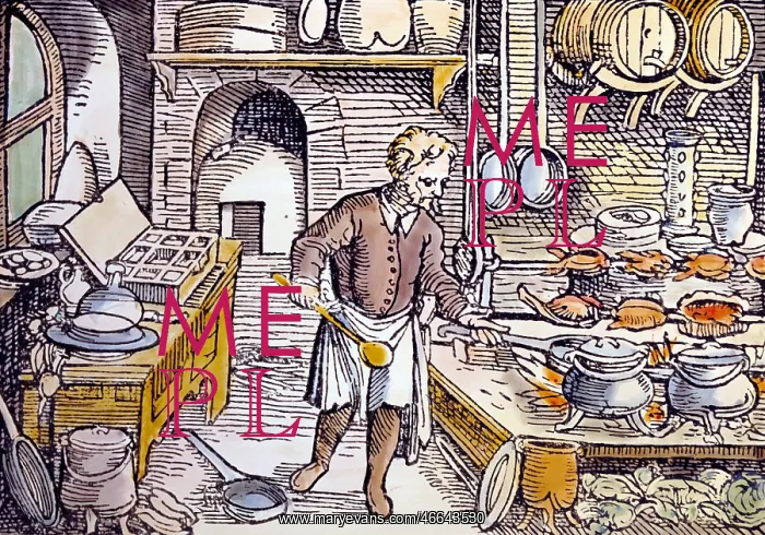 : profession, cook, Koch am Herd (Cook at a hearth) : profession, cook, Koch am Herd (Cook at a hearth)