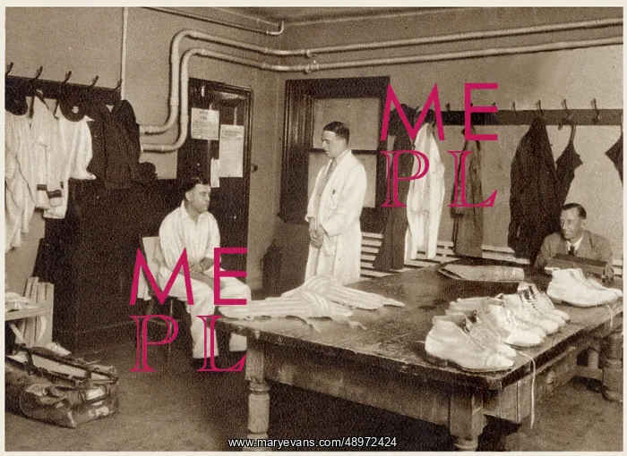 : The Professional's Dressing Room in the Pavilion at Lords - Patsy Hendren : The Professional's Dressing Room in the Pavilion at Lords - Patsy Hendren