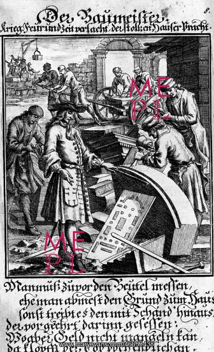 : professions, architect, copper engraving, Staendebuch : professions, architect, copper engraving, Staendebuch