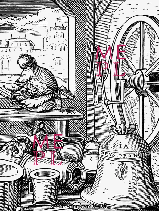  : professions, bellmaker, woodcut, Staendebuch