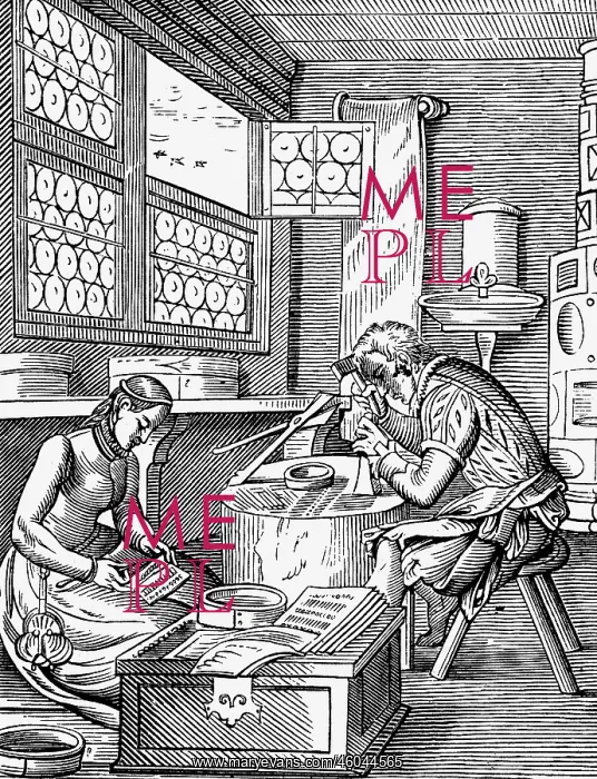 : professions, broochmaker, woodcut, Staendebuch : professions, broochmaker, woodcut, Staendebuch