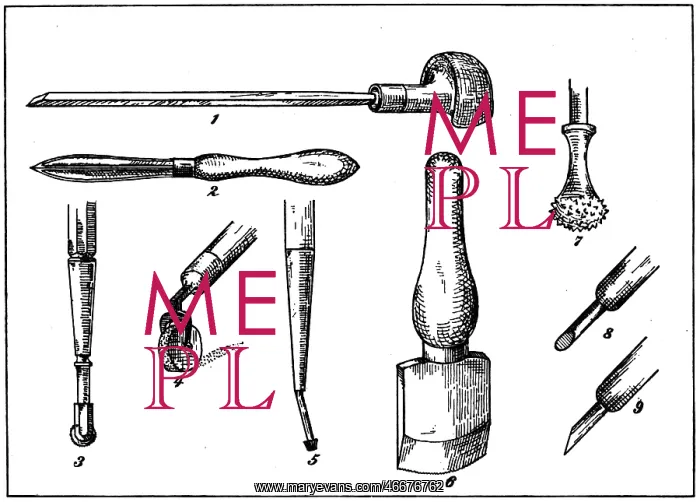 : professions, engraver, tools, wood engraving : professions, engraver, tools, wood engraving