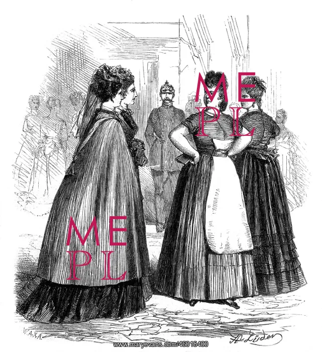 : professions, maidservant, In front of the servants : professions, maidservant, In front of the servants