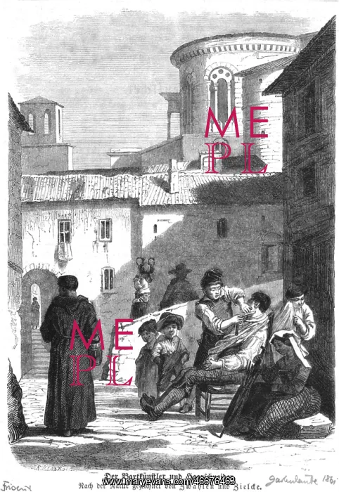 : professions, men, barber shaving a client, probably : professions, men, barber shaving a client, probably