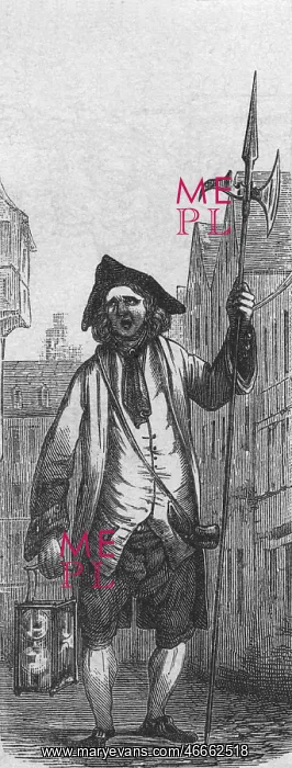 : professions, men, night watch and town crier : professions, men, night watch and town crier
