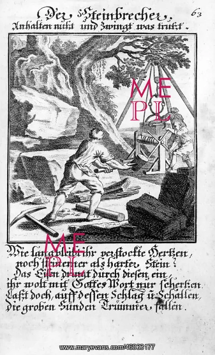 : professions, stone breaker, copper engraving : professions, stone breaker, copper engraving