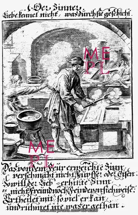 : professions, whitesmith, copper engraving, Staendebuch : professions, whitesmith, copper engraving, Staendebuch