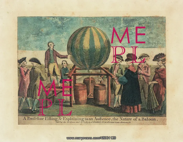 : Professor demonstrating a balloon : Professor demonstrating a balloon