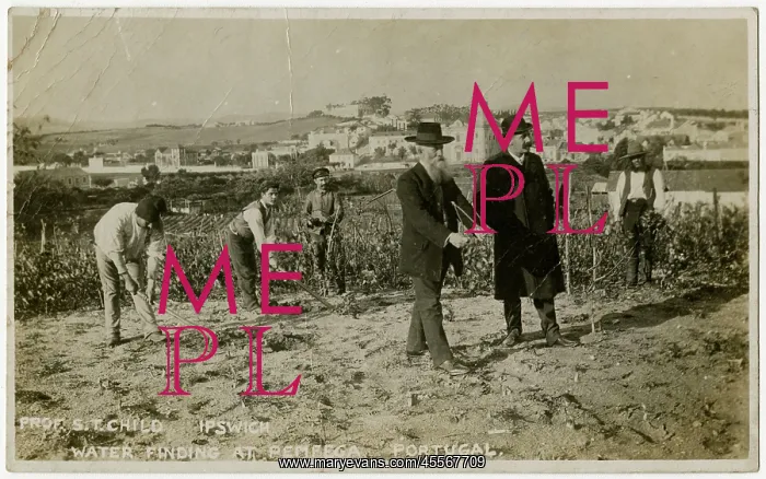 : Professors T Child dowsing for Water, Pemfega, Portugal : Professors T Child dowsing for Water, Pemfega, Portugal