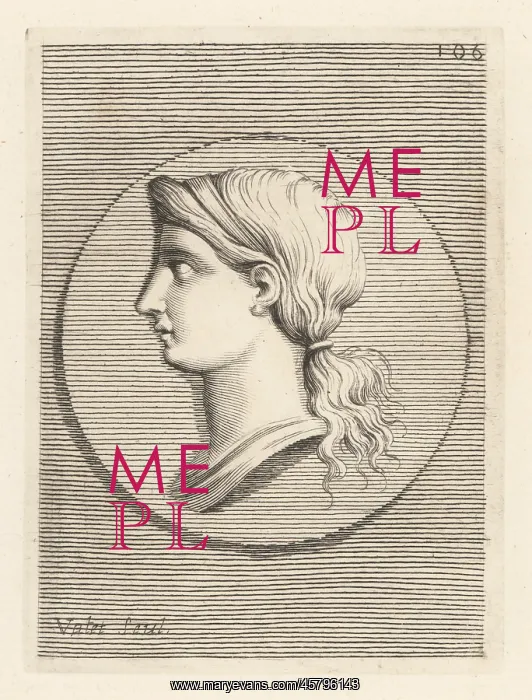 : Profile bust of an unknown Roman woman : Profile bust of an unknown Roman woman