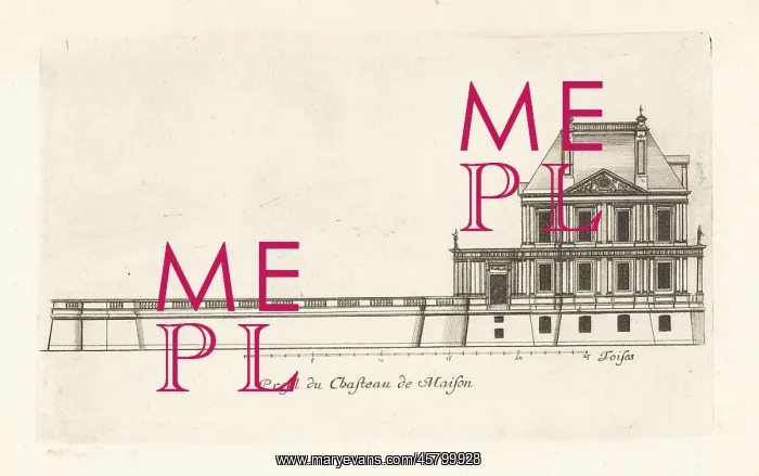 : Profile of the Chateau de Maisons : Profile of the Chateau de Maisons