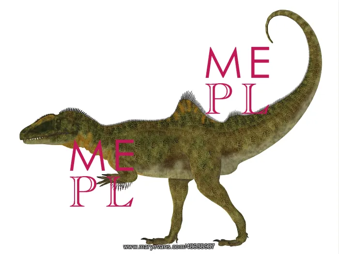 : Side profile of a Concavenator dinosaur : Side profile of a Concavenator dinosaur