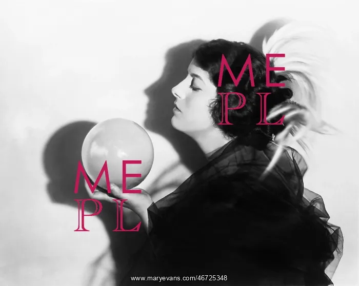 : Profile of dramatic woman holding sphere : Profile of dramatic woman holding sphere