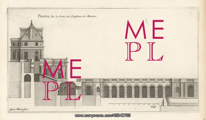 : Profile of the Grotto of Chateau Meudon : Profile of the Grotto of Chateau Meudon