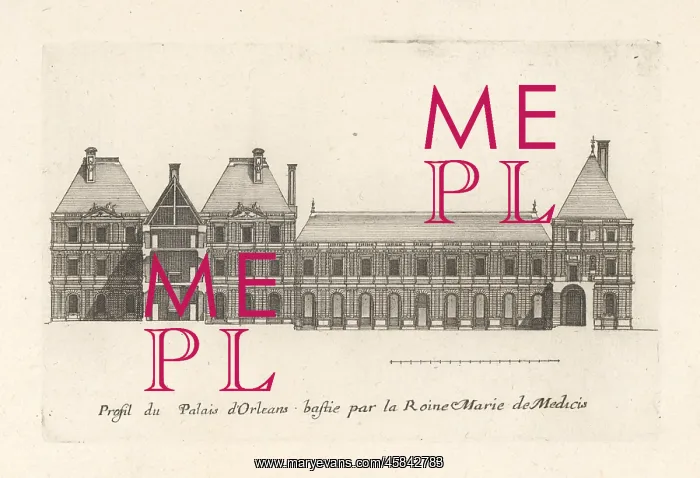 : Profile of Luxembourg Palace, Paris : Profile of Luxembourg Palace, Paris