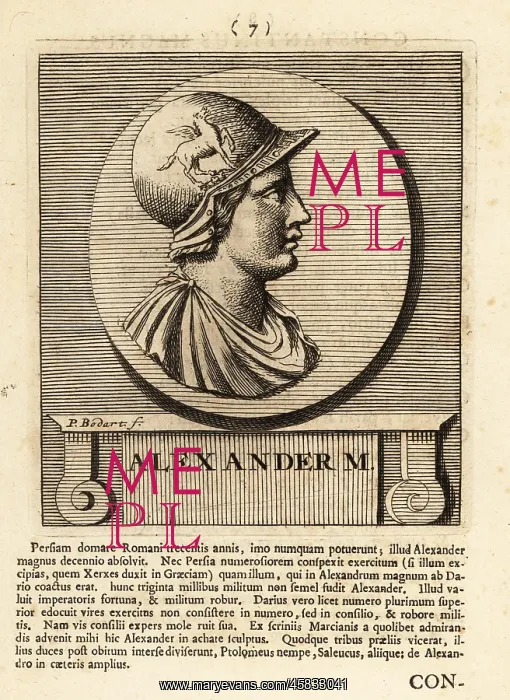 : Profile portrait of Alexander the Great : Profile portrait of Alexander the Great