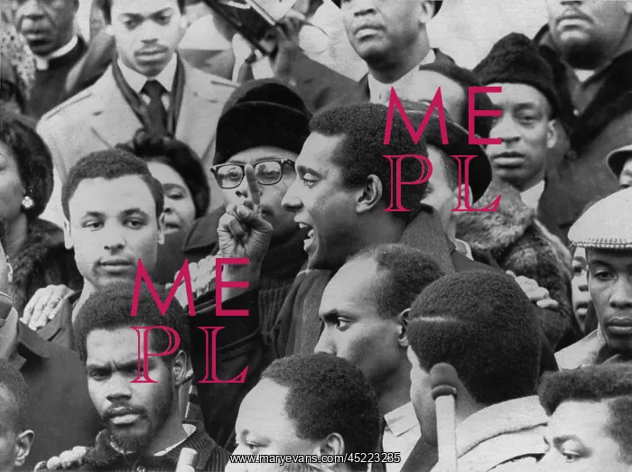  : Profile of Stokely Carmichael speaking and ?