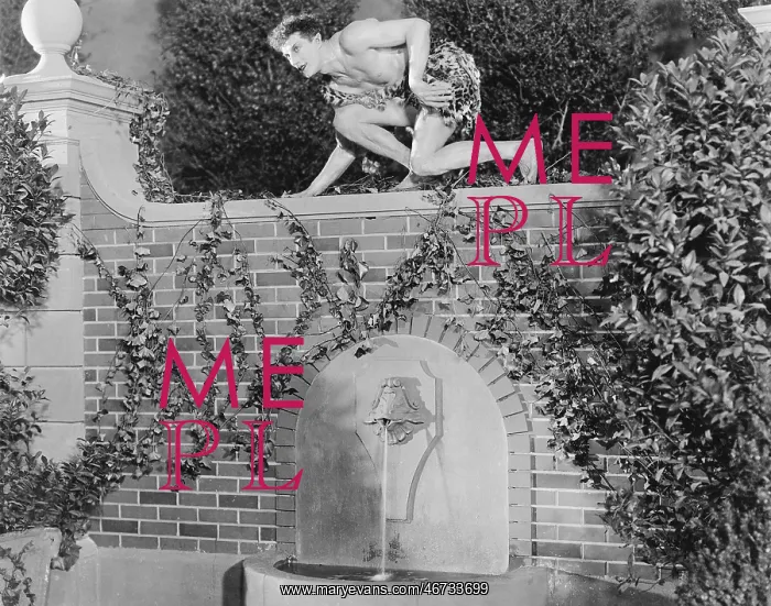 : Profile of a young man crouching on a wall : Profile of a young man crouching on a wall