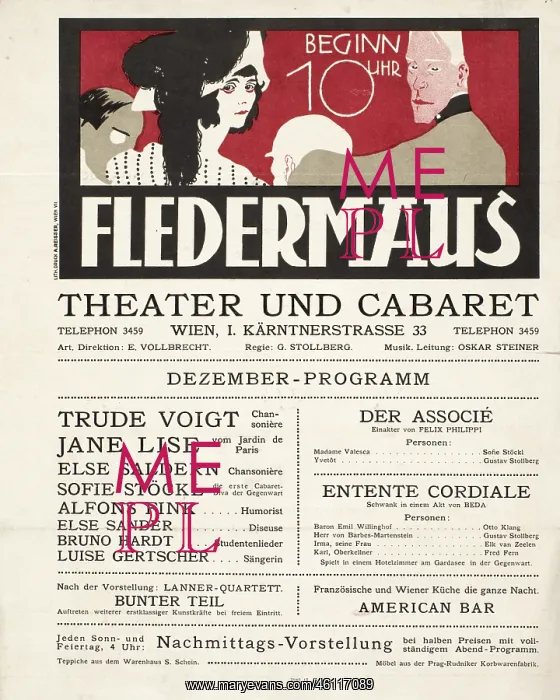 : Program List 'Theater and Cabaret : Program List 'Theater and Cabaret