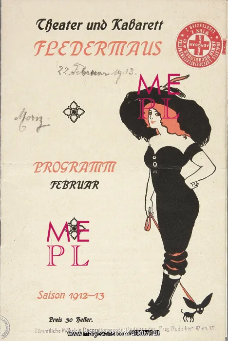 : Program of 'Theater und Kabarett Fledermaus' : Program of 'Theater und Kabarett Fledermaus'