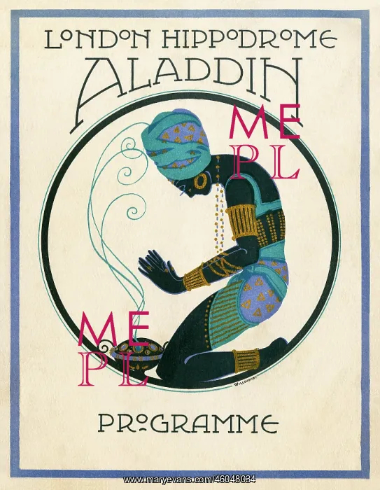  : Programme cover for Aladdin, 1920