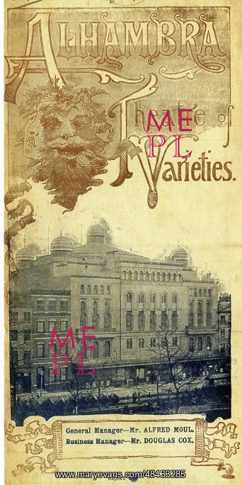  : Programme cover, Alhambra Theatre, London