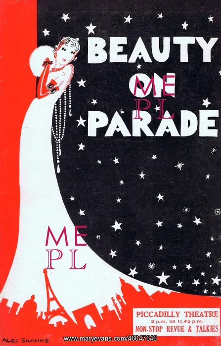 : Programme cover for Beauty on Parade, 1932 : Programme cover for Beauty on Parade, 1932