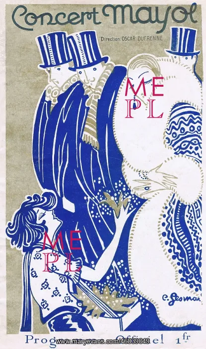 : Programme cover for the Concert Mayol : Programme cover for the Concert Mayol