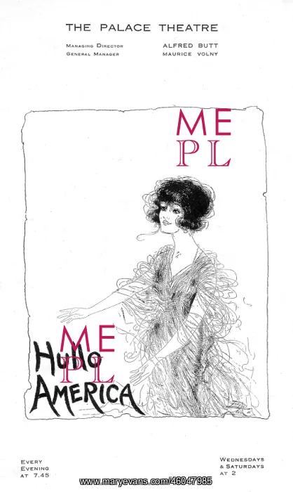 : Programme cover for Hullo America, 1918 : Programme cover for Hullo America, 1918