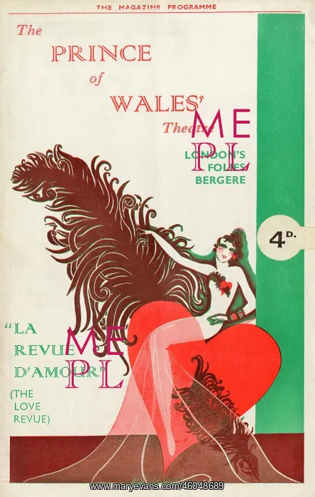 : Programme cover for La Revue D'Amour, 1934 : Programme cover for La Revue D'Amour, 1934