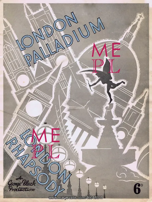 : Programme cover for London Rhapsody, 1937 : Programme cover for London Rhapsody, 1937