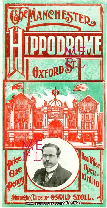 : Programme cover, The Manchester Hippodrome : Programme cover, The Manchester Hippodrome