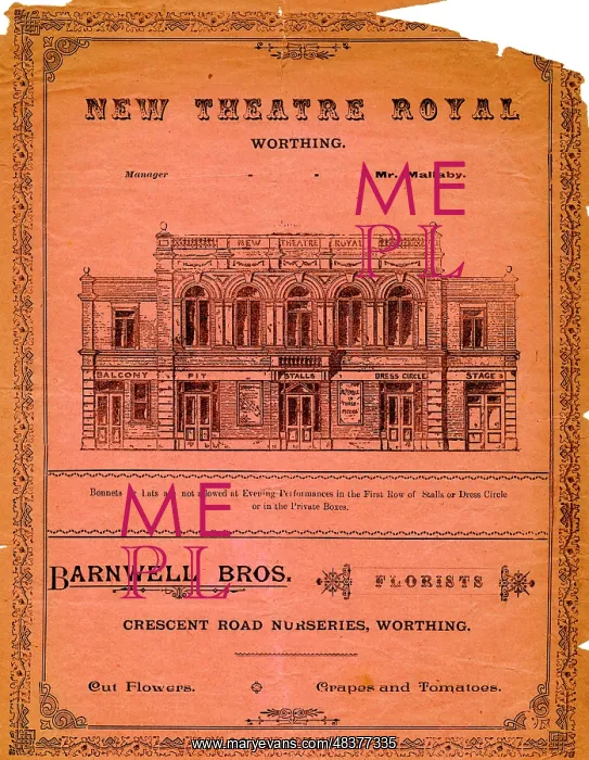 : Programme cover, New Theatre Royal, Worthing, Sussex : Programme cover, New Theatre Royal, Worthing, Sussex