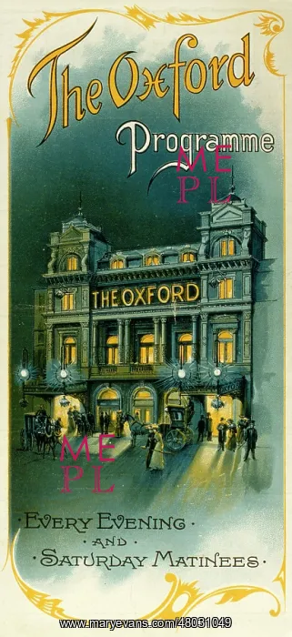  : Programme cover, Oxford theatre