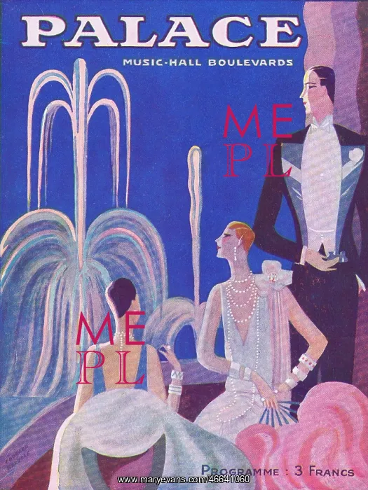 : Programme cover for the Palace Theatre, Paris : Programme cover for the Palace Theatre, Paris
