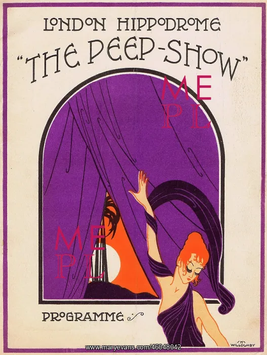 : Programme cover for The Peepshow, 1921 : Programme cover for The Peepshow, 1921