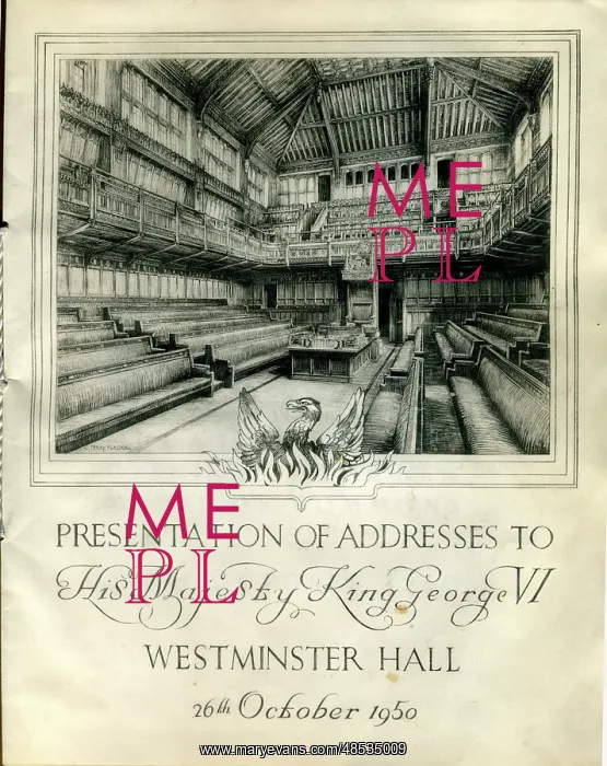 : Programme cover, Presentation to King George VI : Programme cover, Presentation to King George VI
